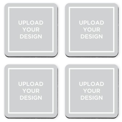 Upload Your Own Design Coaster, Multicolor