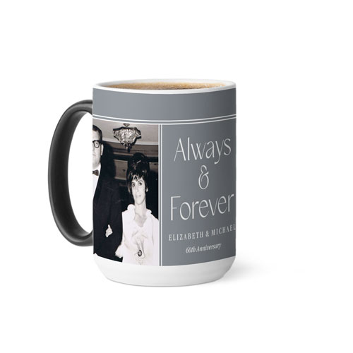 Always and Forever Color Changing Mug, 15oz, Gray