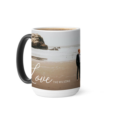 Simple Love Script Color Changing Mug, 15oz, White