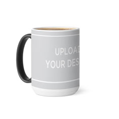 upload your own design color changing mug