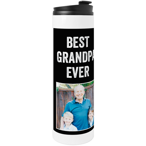 Best Classic Grandpa Stainless Steel Travel Mug, White,  , 20oz, Black