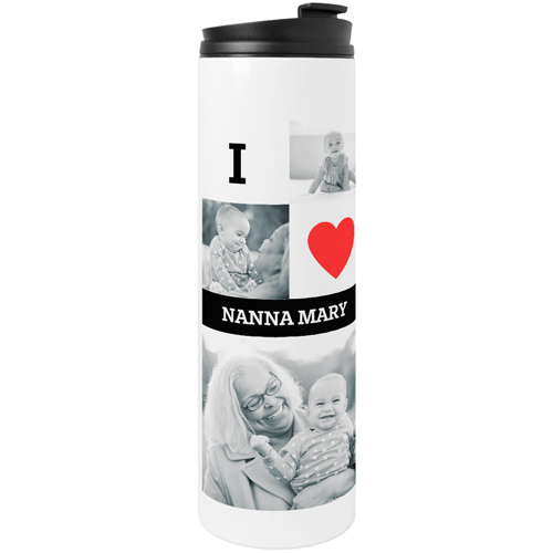 We Heart Always Stainless Steel Travel Mug, White,  , 20oz, White