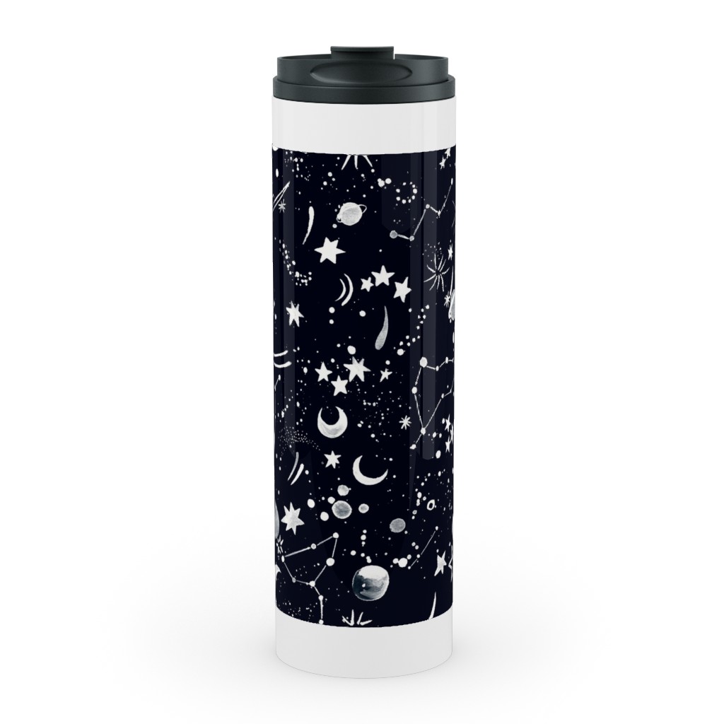 Constellations - Black Stainless Mug, White, , 20oz, Black, Black
