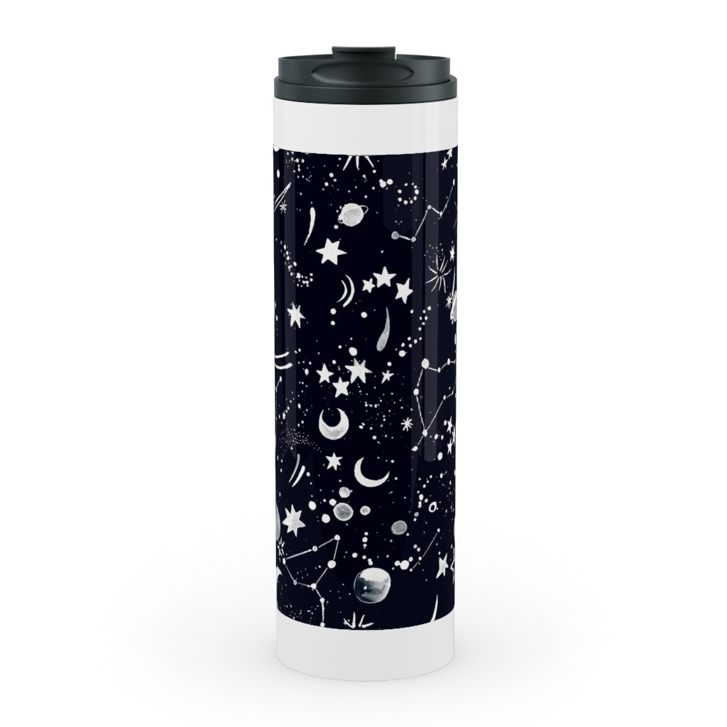 Constellations - Black Stainless Mug, White,  , 20oz, Black