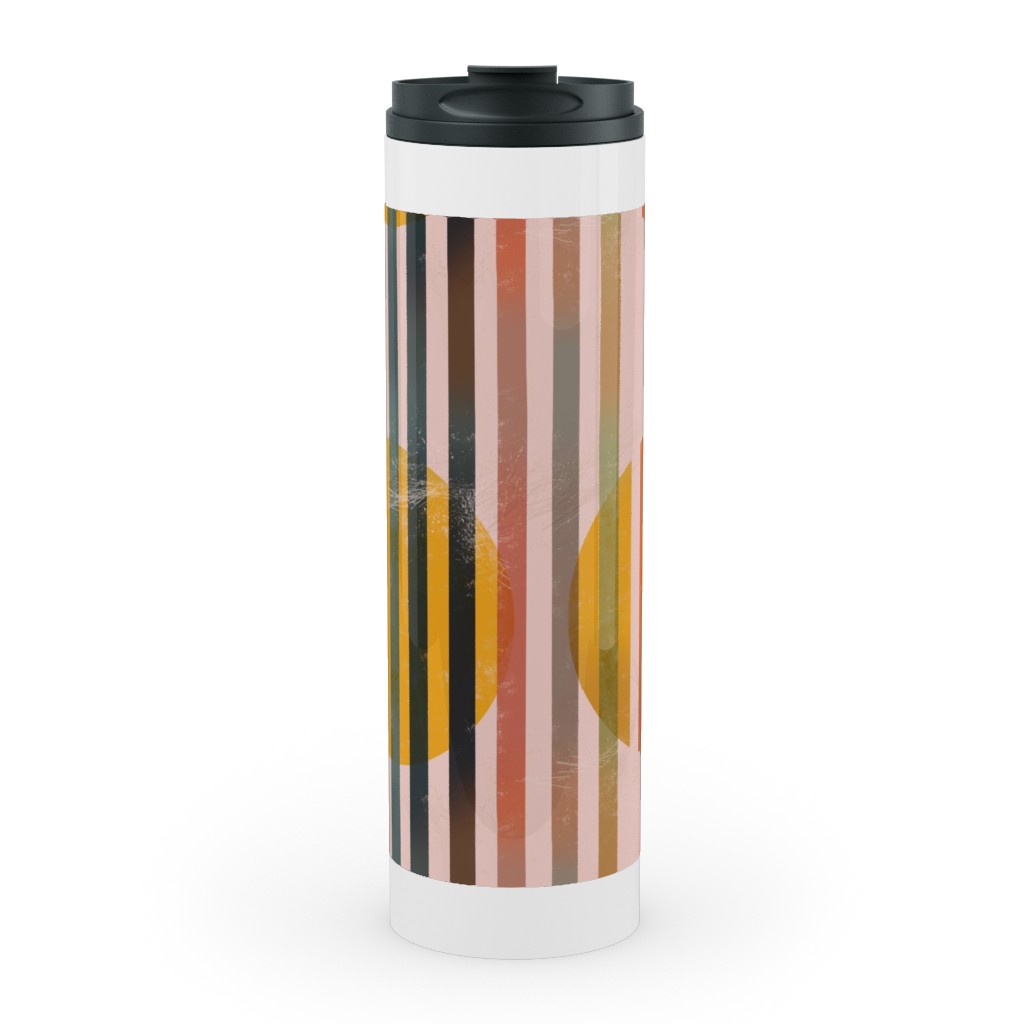 Abstract Cali Sunset - Multi Stainless Mug, White, , 20oz, Multicolor