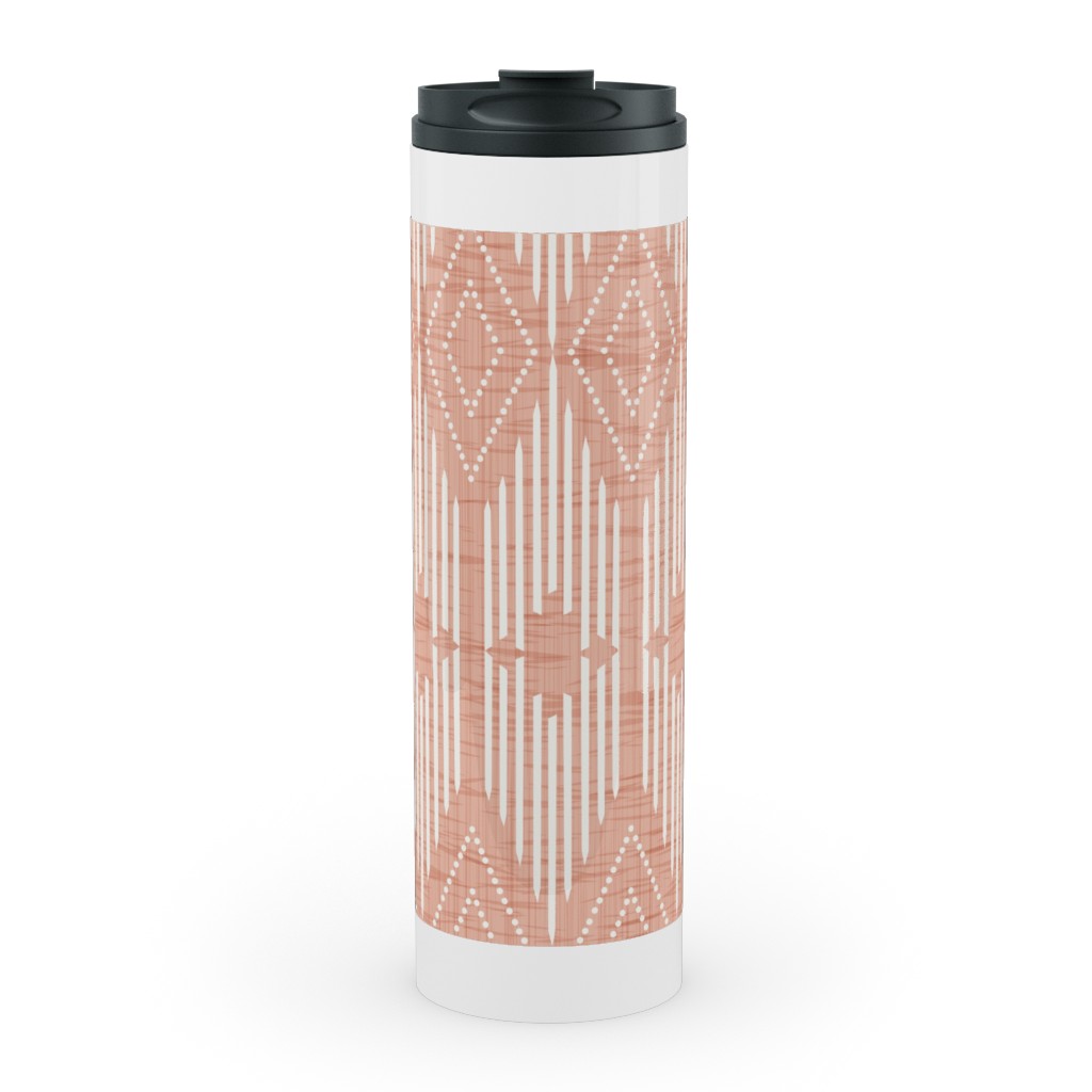 West End Stainless Mug, White, , 20oz, Pink, Alpaca