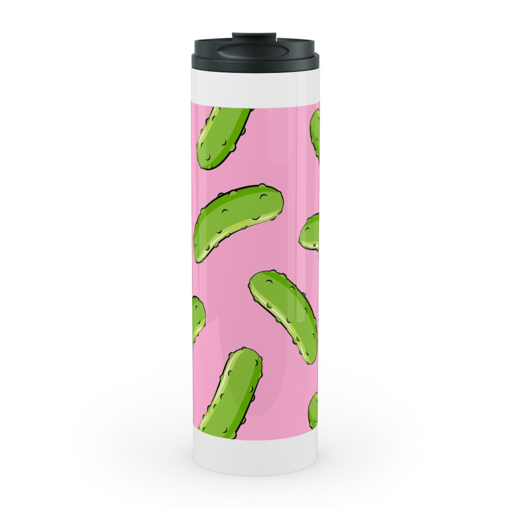 Pickles - Pink Stainless Mug, White,  , 20oz, Pink