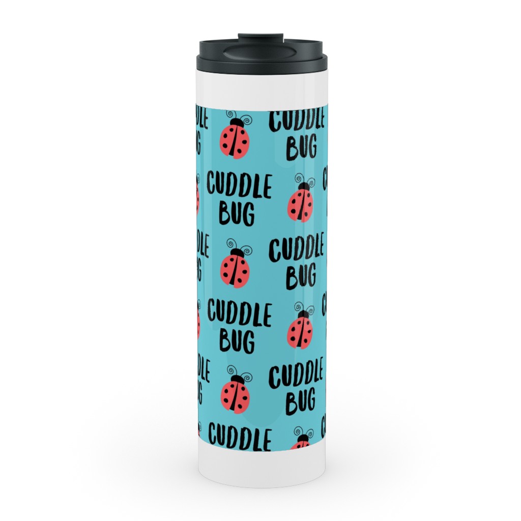 Cuddle Bug - Blue Stainless Mug, White, , 20oz, Blue, True Blue