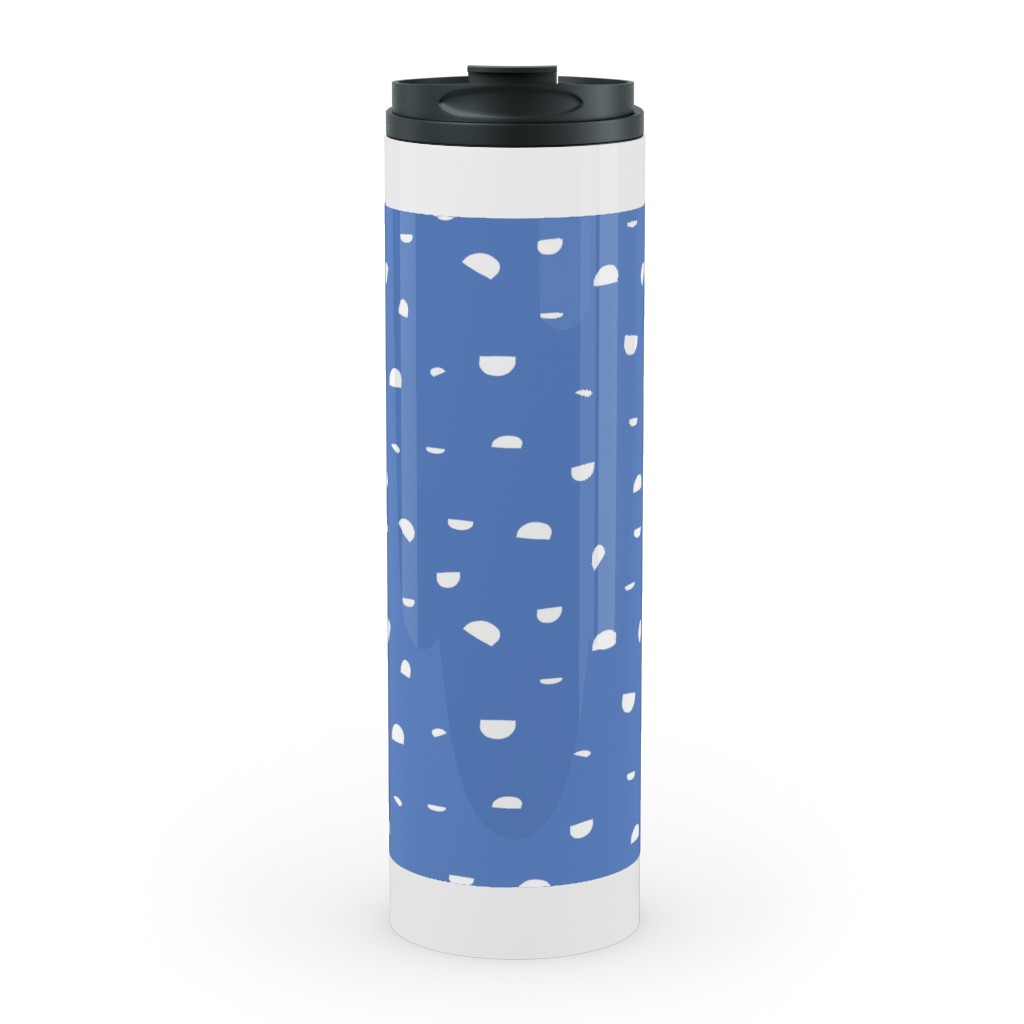 Shells - Blue Stainless Mug, White,  , 20oz, Blue