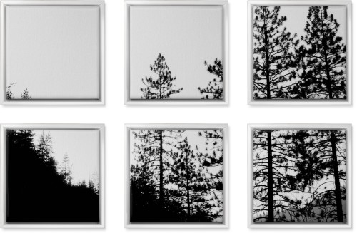 Symmetrical Six Spread Canvas Prints, White, Multi piece, Multicolor, Multi