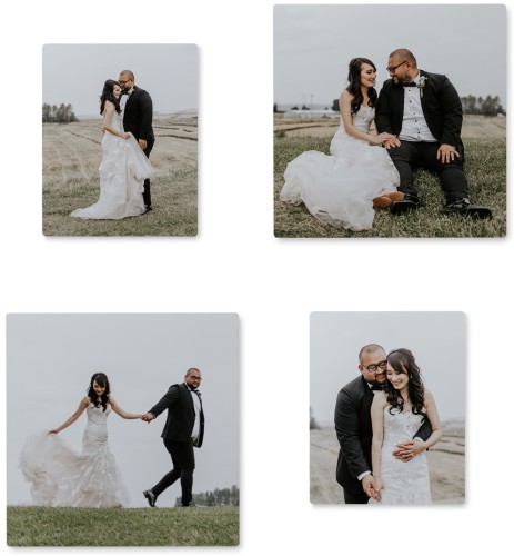 Step & Repeat Four Right Metal Prints, Multi piece, Matte, Multicolor, Multi