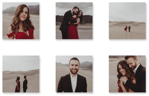 Symmetrical Six Mounted Wall Art, Multi piece, None, Multicolor, Multi