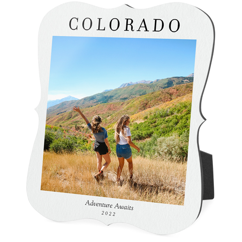 Minimalist Moment Desktop Plaque, Bracket, 8x10, White, white