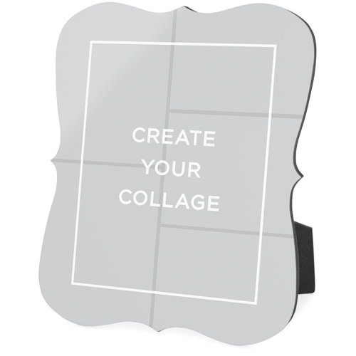 Create a Collage Portrait Desktop Plaque, Bracket, 8x10, Multicolor