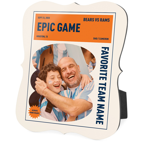 Epic Memory Desktop Plaque, Bracket, 8x10, Beige