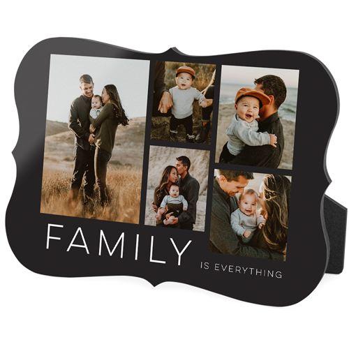 Family Gallery Of Five Desktop Plaque, Bracket, 5x7, Multicolor