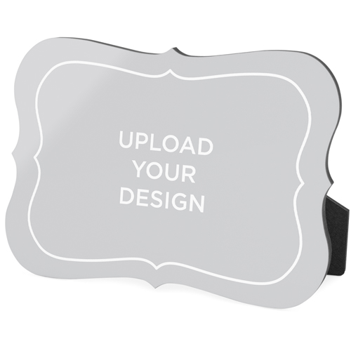 Upload Your Own Design Landscape Desktop Plaque, Bracket, 5x7, Multicolor