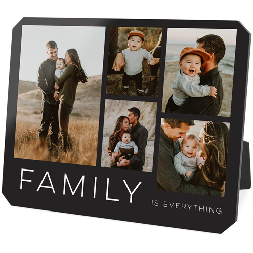 Family Gallery Of Five Desktop Plaque, Ticket, 8x10, Multicolor