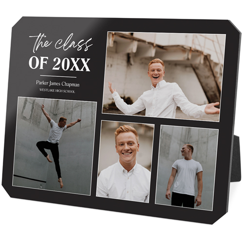 Classic Grad Class Desktop Plaque, Ticket, 8x10, Gray