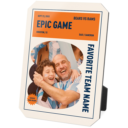 Epic Memory Desktop Plaque, Ticket, 5x7, Beige