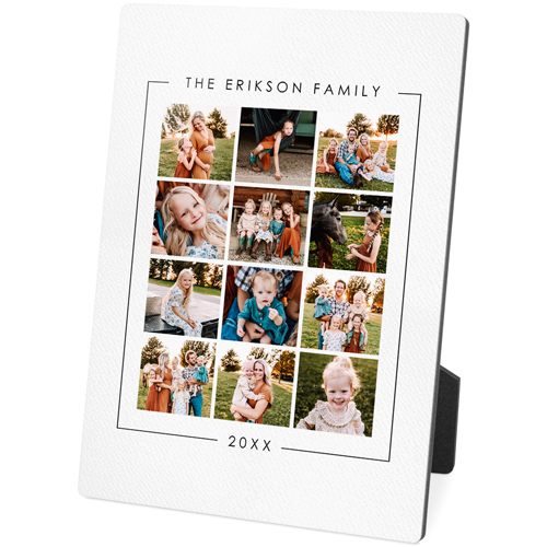 Year Of Memories Portrait Desktop Plaque, Rectangle, 5x7, White, white