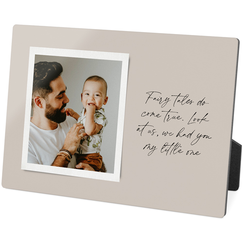 Sentimental Note Desktop Plaque, Rectangle, 5x7, Beige