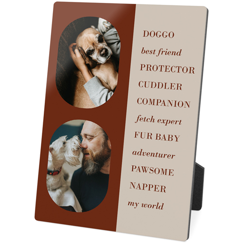 Traits of the Best Desktop Plaque, Rectangle, 5x7, Brown