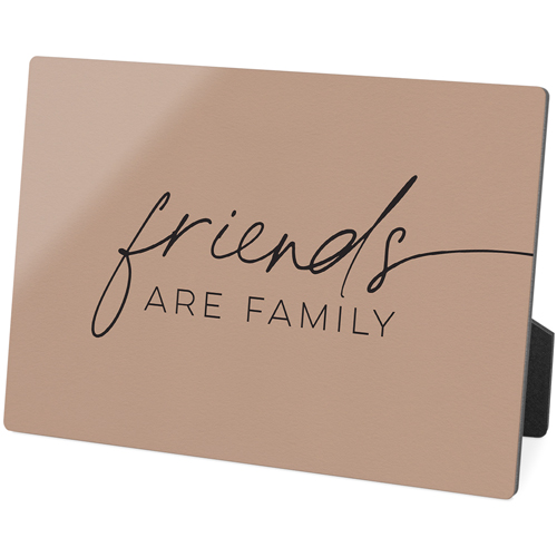 Friends Are Family Desktop Plaque, Rectangle Ornament, 5x7, Multicolor