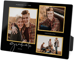 delicate grad script desktop plaque