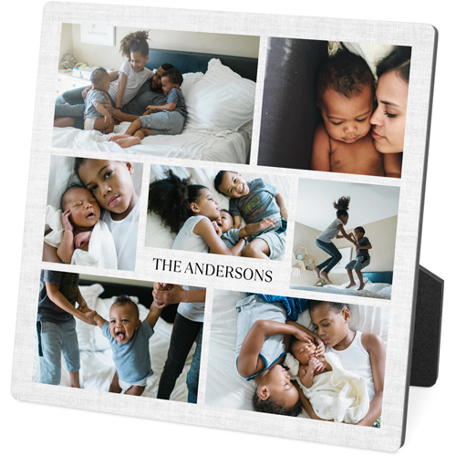 Gallery Of Seven Portrait Desktop Plaque, Rectangle, 5x5, Multicolor