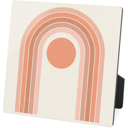 Blush Arch Desktop Plaque, Rectangle Ornament, 5x5, Multicolor