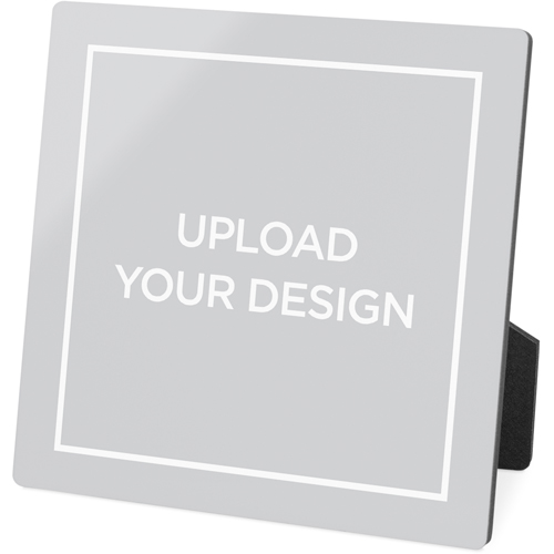 Upload Your Own Design Desktop Plaque, Rectangle Ornament, 5x5, Multicolor