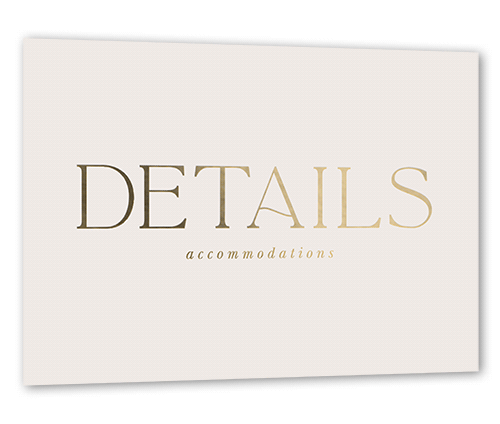 Brightly Joined Wedding Enclosure Card, Gold Foil, Beige, Personalized Foil Cardstock, Square