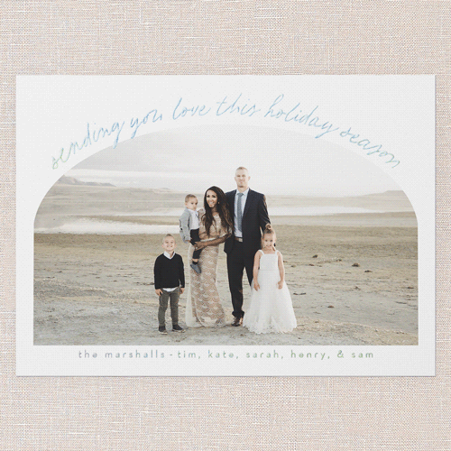 Alluring Archway Holiday Digital Foil Card, Iridescent Foil, White, 5x7, Christmas, Matte, Personalized Foil Cardstock, Square, White