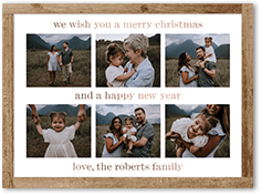 wonderfully framed holiday card
