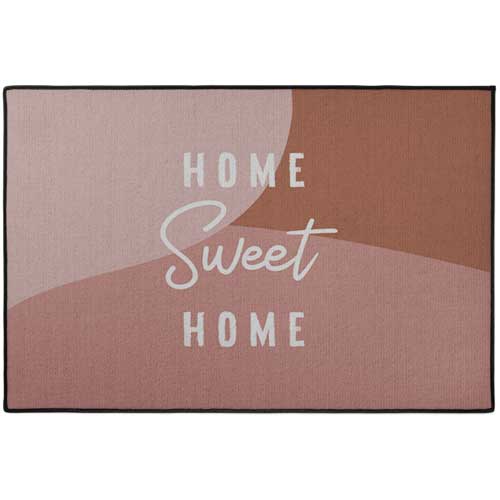 Home Sweet Abstract Door Mat, Multicolor