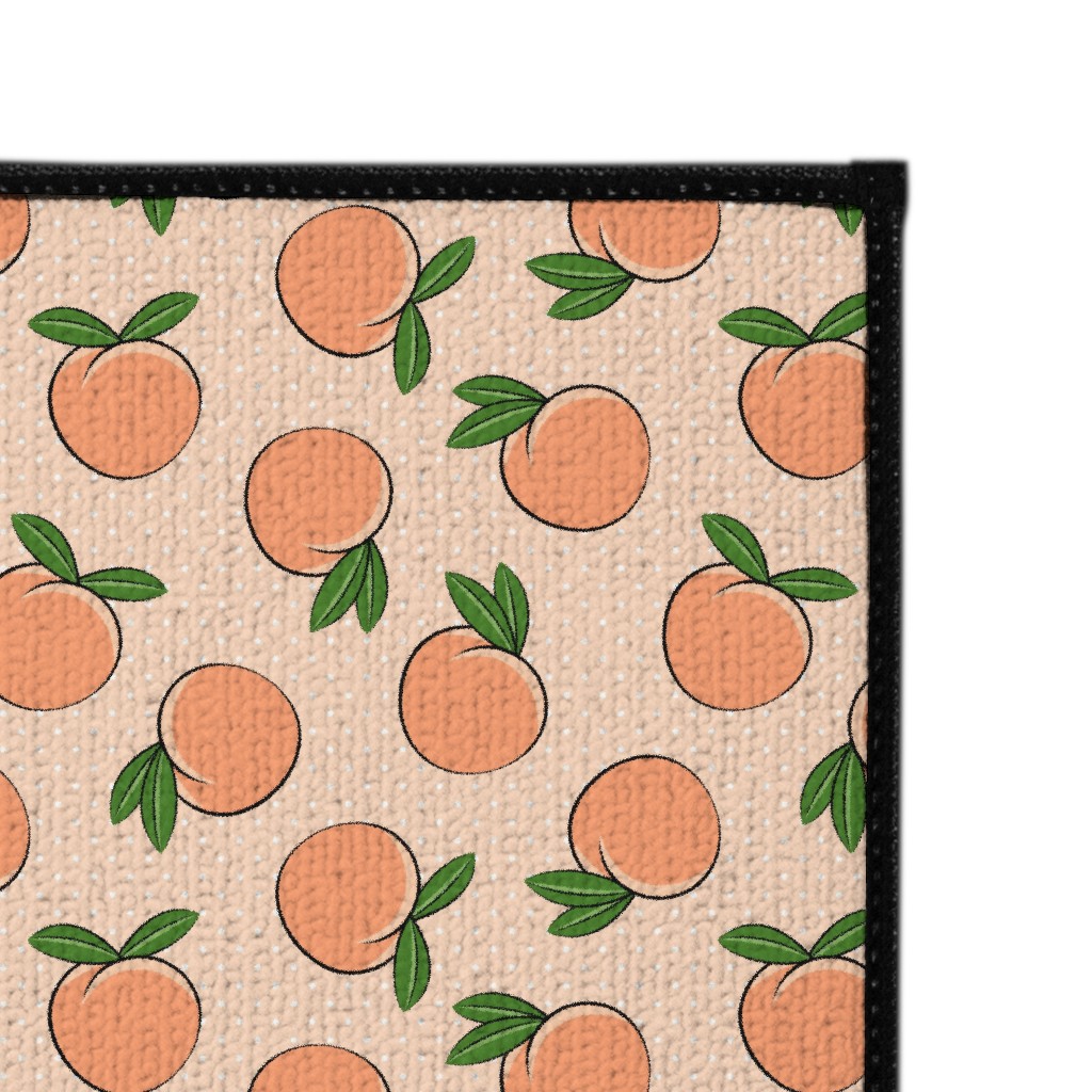 Chocolate Brown Polka Dot Door Mat main image 1