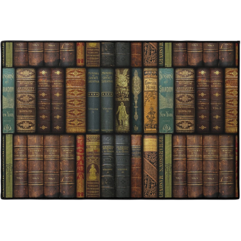 Monsieur Fancypantaloons' Instant Library - Brown Door Mat, Brown