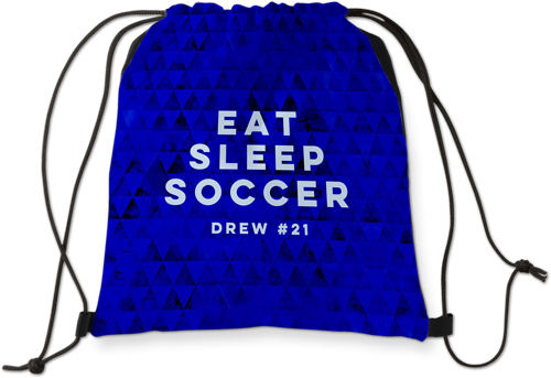 Active Eat Sleep Soccer Drawstring Backpack