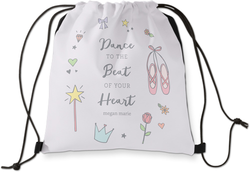 Princess Dance To The Beat Drawstring Backpack