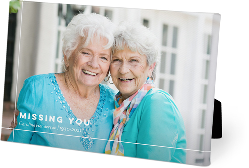 Missing You Easel Back Canvas, 5x7, No Frame, Easel Back Canvas, White, white