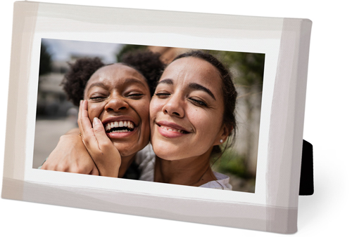 Watercolor Border Easel Back Canvas, 5x7, No Frame, Easel Back Canvas, Beige, khaki