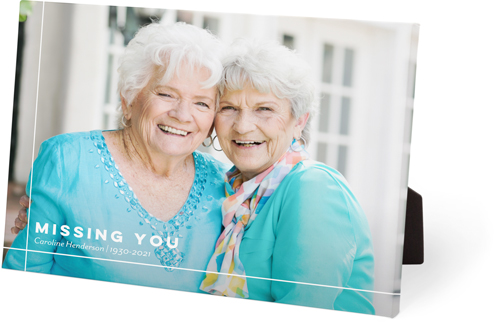 Missing You Easel Back Canvas, 8x10, No Frame, Easel Back Canvas, White, white