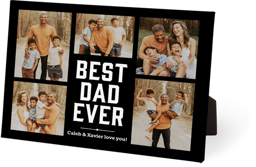 Best Ever Dad Easel Back Canvas, 8x10, No Frame, Easel Back Canvas, Black