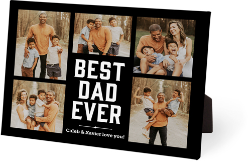 Best Ever Dad Easel Back Canvas, 8x10, No Frame, Easel Back Canvas, Black, black