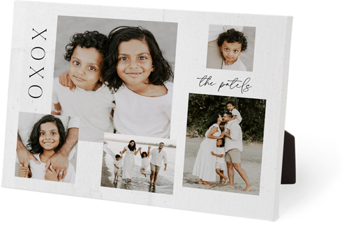 XOXO Family Easel Back Canvas, 8x10, No Frame, Easel Back Canvas, Beige, antique white