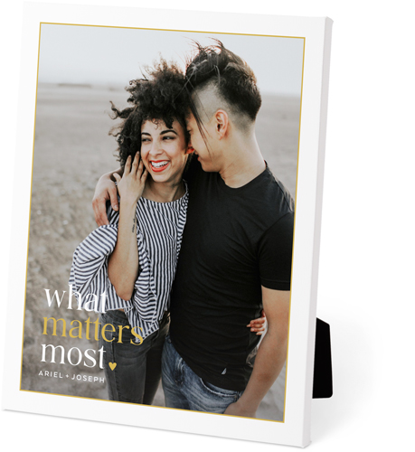 What Matters Most Easel Back Canvas, 8x10, No Frame, Easel Back Canvas, White, white