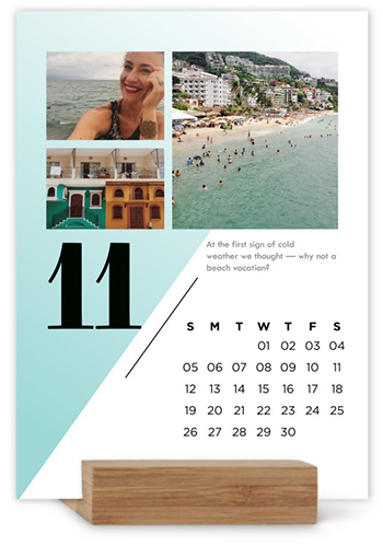 Modern Months Easel Calendar, Square Corners, Multicolor