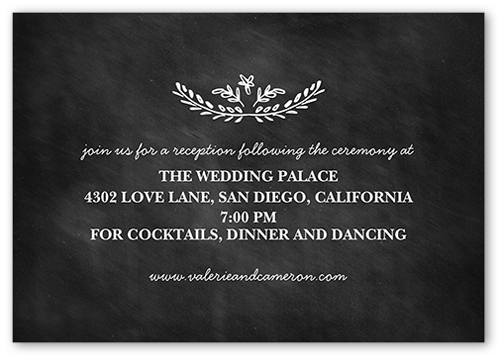 Love And Laughter Forever Wedding Enclosure Card, Black, Matte, Pearl Shimmer Cardstock, Square