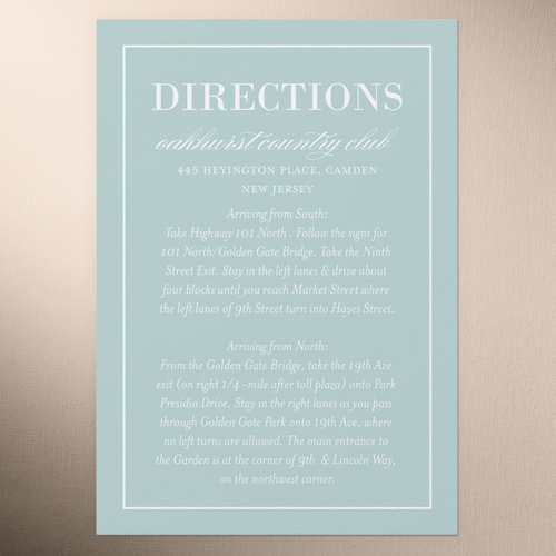 Divine Elegance Wedding Enclosure Card, Green, Matte, Signature Smooth Cardstock, Square